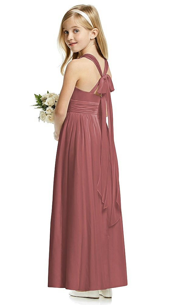 Back View - English Rose Flower Girl Dress FL4054