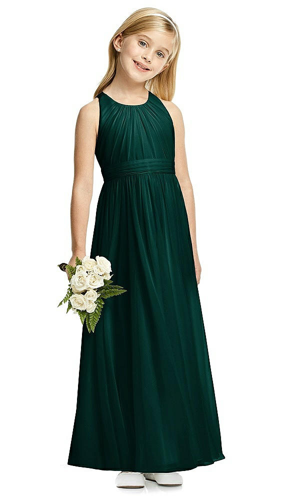 Front View - Evergreen Flower Girl Dress FL4054