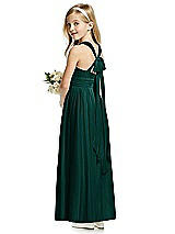 Rear View Thumbnail - Evergreen Flower Girl Dress FL4054