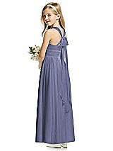 Rear View Thumbnail - French Blue Flower Girl Dress FL4054