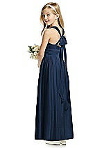 Rear View Thumbnail - Midnight Navy Flower Girl Dress FL4054