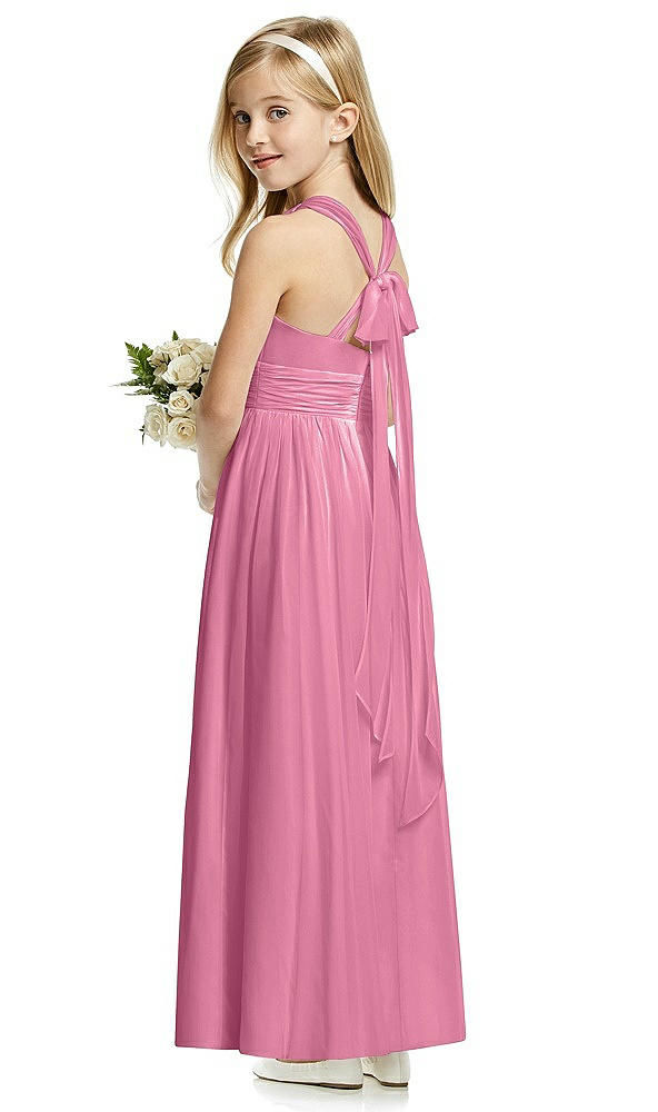 Back View - Orchid Pink Flower Girl Dress FL4054