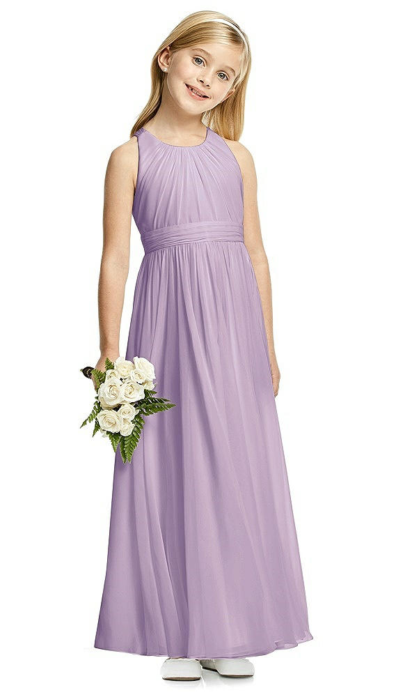 Front View - Pale Purple Flower Girl Dress FL4054