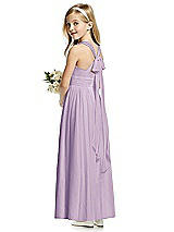 Rear View Thumbnail - Pale Purple Flower Girl Dress FL4054