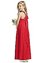 Rear View Thumbnail - Parisian Red Flower Girl Dress FL4054