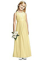 Front View Thumbnail - Pale Yellow Flower Girl Dress FL4054