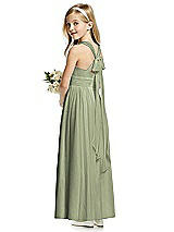 Rear View Thumbnail - Sage Flower Girl Dress FL4054