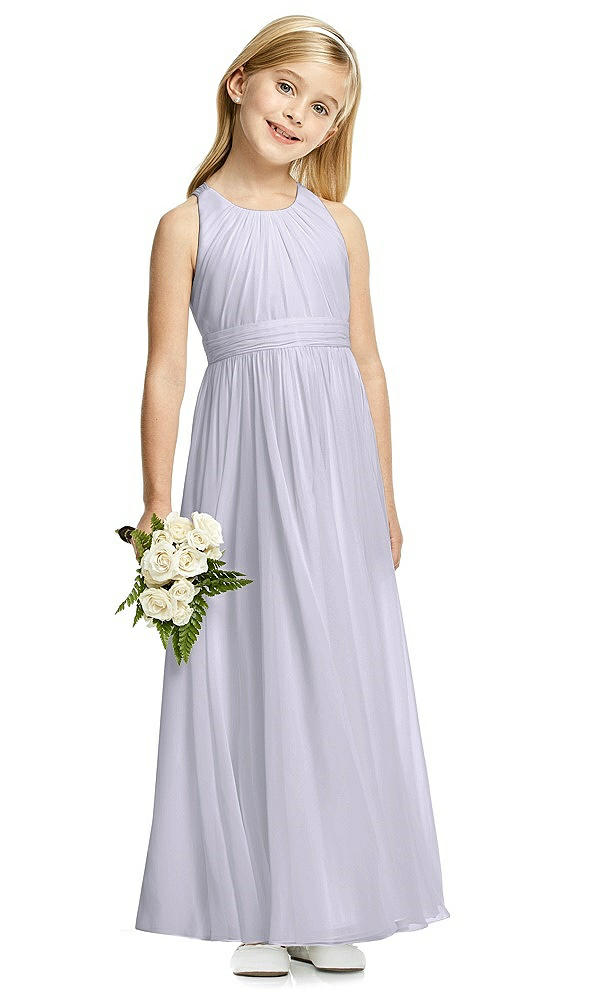 Front View - Silver Dove Flower Girl Dress FL4054