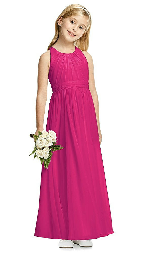 Front View - Think Pink Flower Girl Dress FL4054