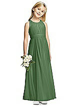 Front View Thumbnail - Vineyard Green Flower Girl Dress FL4054