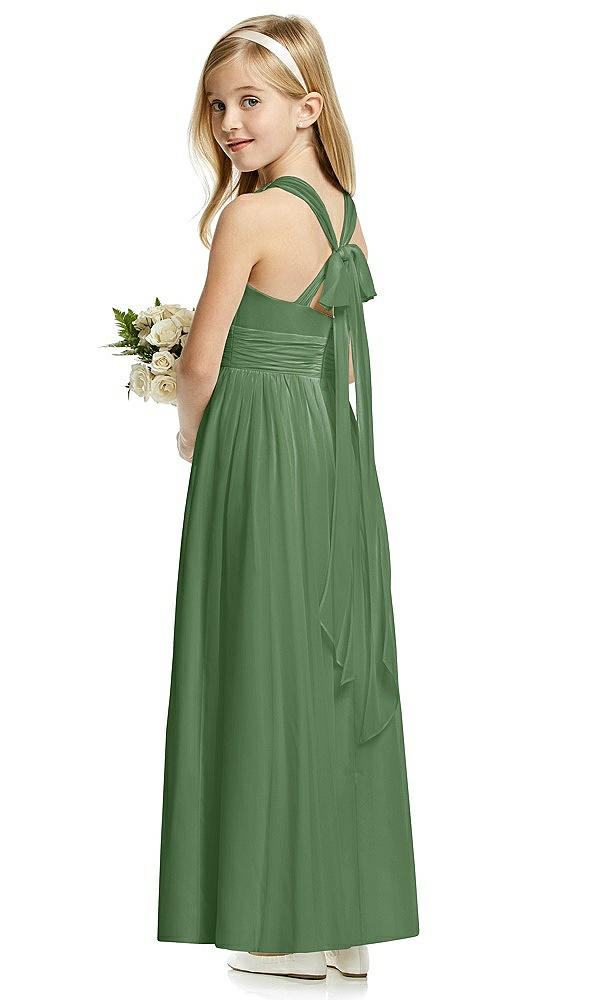 Back View - Vineyard Green Flower Girl Dress FL4054