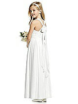 Rear View Thumbnail - White Flower Girl Dress FL4054