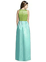 Rear View Thumbnail - Coastal & Mojito Dessy Collection Junior Bridesmaid Dress JR536