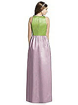 Rear View Thumbnail - Suede Rose & Mojito Dessy Collection Junior Bridesmaid Dress JR536