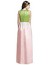 Rear View Thumbnail - Ballet Pink & Mojito Dessy Collection Junior Bridesmaid Dress JR536