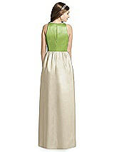 Rear View Thumbnail - Champagne & Mojito Dessy Collection Junior Bridesmaid Dress JR536