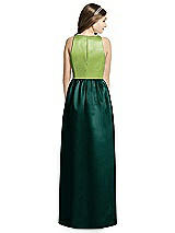 Rear View Thumbnail - Evergreen & Mojito Dessy Collection Junior Bridesmaid Dress JR536
