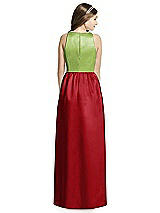 Rear View Thumbnail - Garnet & Mojito Dessy Collection Junior Bridesmaid Dress JR536
