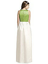 Rear View Thumbnail - Ivory & Mojito Dessy Collection Junior Bridesmaid Dress JR536