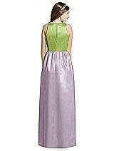 Rear View Thumbnail - Lilac Haze & Mojito Dessy Collection Junior Bridesmaid Dress JR536