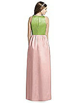 Rear View Thumbnail - Rose - PANTONE Rose Quartz & Mojito Dessy Collection Junior Bridesmaid Dress JR536