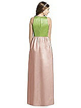 Rear View Thumbnail - Toasted Sugar & Mojito Dessy Collection Junior Bridesmaid Dress JR536