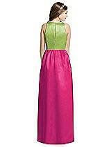 Rear View Thumbnail - Think Pink & Mojito Dessy Collection Junior Bridesmaid Dress JR536