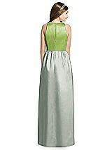 Rear View Thumbnail - Willow Green & Mojito Dessy Collection Junior Bridesmaid Dress JR536