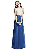 Front View Thumbnail - Classic Blue Dessy Collection Junior Bridesmaid Skirt JRS537