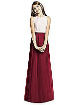 Front View Thumbnail - Burgundy Dessy Collection Junior Bridesmaid Skirt JRS537