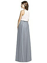 Rear View Thumbnail - Platinum Dessy Collection Junior Bridesmaid Skirt JRS537