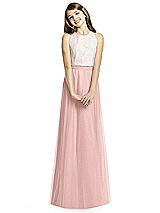 Front View Thumbnail - Rose - PANTONE Rose Quartz Dessy Collection Junior Bridesmaid Skirt JRS537