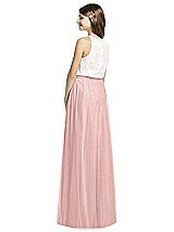 Rear View Thumbnail - Rose - PANTONE Rose Quartz Dessy Collection Junior Bridesmaid Skirt JRS537