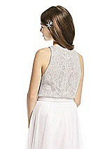 Rear View Thumbnail - Suede Rose & Oyster Dessy Collection Junior Bridesmaid Top JRT538