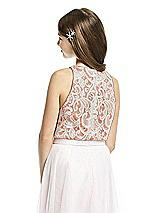 Rear View Thumbnail - Tangerine Tango & Oyster Dessy Collection Junior Bridesmaid Top JRT538