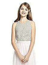 Front View Thumbnail - Apple Slice & Oyster Dessy Collection Junior Bridesmaid Top JRT538