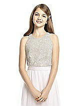 Front View Thumbnail - Buttercup & Oyster Dessy Collection Junior Bridesmaid Top JRT538