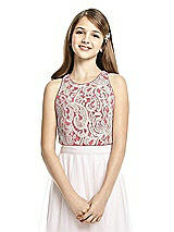 Front View Thumbnail - Flame & Oyster Dessy Collection Junior Bridesmaid Top JRT538
