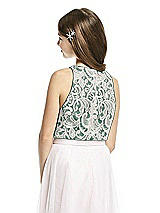 Rear View Thumbnail - Hunter Green & Oyster Dessy Collection Junior Bridesmaid Top JRT538