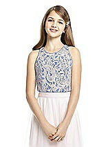 Front View Thumbnail - Sapphire & Oyster Dessy Collection Junior Bridesmaid Top JRT538