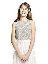 Front View Thumbnail - Seagrass & Oyster Dessy Collection Junior Bridesmaid Top JRT538