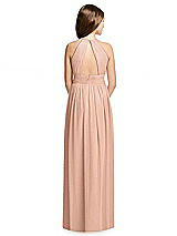 Rear View Thumbnail - Pale Peach Dessy Collection Junior Bridesmaid Dress JR539
