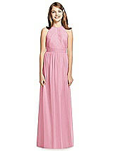 Front View Thumbnail - Peony Pink Dessy Collection Junior Bridesmaid Dress JR539