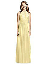 Front View Thumbnail - Pale Yellow Dessy Collection Junior Bridesmaid Dress JR539