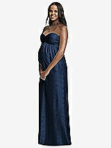 Front View Thumbnail - Midnight Navy Dessy Collection Maternity Bridesmaid Dress M430