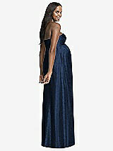 Rear View Thumbnail - Midnight Navy Dessy Collection Maternity Bridesmaid Dress M430