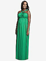 Front View Thumbnail - Pantone Emerald Dessy Collection Maternity Bridesmaid Dress M431