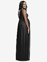 Rear View Thumbnail - Black Dessy Collection Maternity Bridesmaid Dress M431