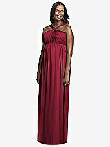 Front View Thumbnail - Burgundy Dessy Collection Maternity Bridesmaid Dress M431