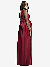 Rear View Thumbnail - Burgundy Dessy Collection Maternity Bridesmaid Dress M431